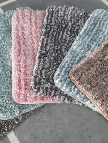 Export Surplus Micro Anti-skid Bathmat, a group of different color carpets