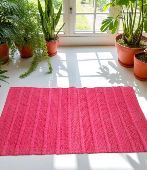 Cotton Rugs Doormat Export Surplus (50x80cms)